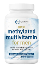 Micro Ingredients multivitamínico metilado para hombres, botella visible, apoyo diario de energía