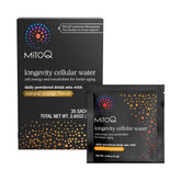 MitoQ Agua Celular de Longevidad en Polvo con sabor naranja listo para empezar el día