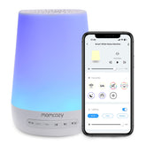 Momcozy máquina de sonido para bebé en mesa crea ambiente tranquilo para dormir