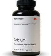Momentous Calcium Dimacal envase de cápsulas para salud ósea de base.