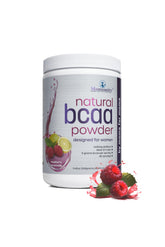 Momsanity BCAA en bote, sabor frambuesa-limón para entrenar con energía.