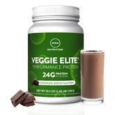 MRM Veggie Elite Protein chocolate mocha en batido para energía diaria