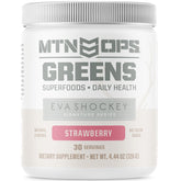 MTN OPS Greens en envase: fácil de almacenar para uso diario.
