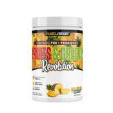 Musclesport Frutas y Verdes, piña en salpicadura, antioxidantes para energía diaria.