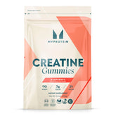 Gominolas de creatina Myprotein en vaso, dosis diaria fácil.