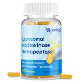 Botella Naering nattokinase liposomal para absorción optimizada.