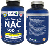 NAKA Naka Platinum Nutri NAC bote de cápsulas, posible apoyo a la salud respiratoria