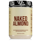 NAKED polvo de proteína de almendra en empaque, ideal para batidos.