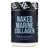NAKED colágeno marino en polvo sin sabor en envase, ideal para batidos diarios
