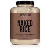 NAKED proteina arroz organico en bote, fuente vegetal para veganos