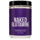 NAKED Pure L-Glutamina en bote fabricado en EE. UU. para recuperación muscular