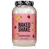 NAKED Shake proteína vegana fresa-banana para batidos rápidos.
