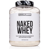 Naked Vanilla Whey polvo en empaque, base proteica para batidos diarios.