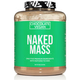 NAKED Vegan Mass, tubo chocolate, proteína de alto valor para entrenar.