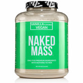 NAKED Vegan Mass en pote de vainilla para ganar masa muscular de forma limpia