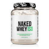 Naked Whey Isolate en envase claro para una elección limpia tras el entrenamiento.