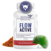NATION HEALTH MD Flow Active: botella visible, posible apoyo a la salud prostática y bienestar diario.