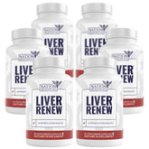 Liver Renew de NATION HEALTH MD, botella frontal, apoyo diario para el bienestar
