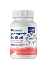NativePath Antártico Krill Aceite Capsulas: cápsulas suaves para omega-3 diario