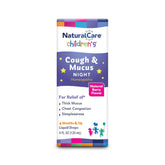 Natra-Bio NaturalCare para Niños, tos y moco nocturno en envase práctico.