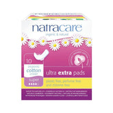Natracare Almohadillas Ultra Extra con alas, protección para días de flujo intenso.