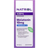 Natrol Melatonina 10 mg, envase de 60 tabletas, inicio de sueño más suave