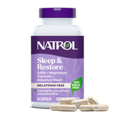 Natrol Sleep & Restore: botella de cápsulas para descansar mejor