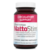 NattoStim frasco de cápsulas veganas para posible apoyo circulatorio.