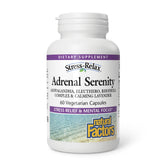 Natural Factors STRESS-RELAX Serenidad adrenal, cápsulas en botella para manejo del estrés ocasional.