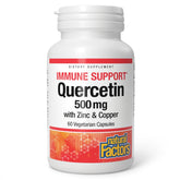 Natural Factors quercetina zinc cobre botella frontal para apoyo antioxidante del sistema inmune