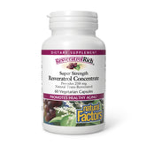 Natural Factors ResveratrolRich cápsulas 250 mg, antioxidante natural para el uso diario.