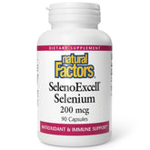 Natural Factors SelenoExcell, botella-200mcg, apoyo potencial al sistema inmune