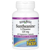 Natural Factors Stress-Relax Suntheanine frasco con 125 mg de L-Theanine para calma diaria