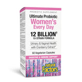 Natural Factors Ultimate Probiotic para Mujeres, empaque visible, apoyo digestivo diario.