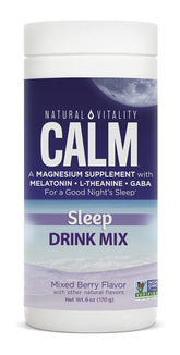 Natural Vitality Calmful Sleep frasco frente: presentación clara para uso nocturno relajante