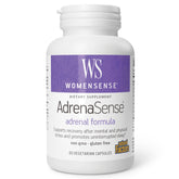 Natural Factors AdrenaSense, botella de cápsulas, ideal para apoyo diario frente al estrés.
