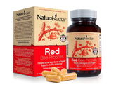 NaturaNectar Propolis Rojo cápsulas en bote, apoyan energía diaria.