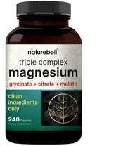 NatureBell Complejo de Magnesio 1,000 mg botella para uso diario seguro