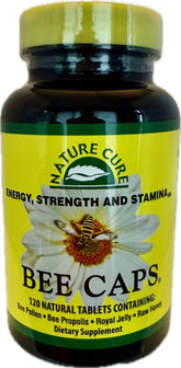 Nature Cure Bee Caps en botella de 120 comprimidos para uso diario