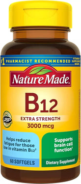 Nature Made B-12 capsulas blandas en botella, apoyo a la energia diaria