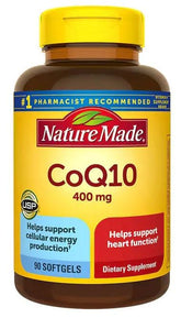 Nature Made CoQ10 400 mg, botella, posible apoyo diario de energía