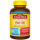 Nature Made Omega-3 bote frente: envase cómodo para tu rutina diaria.