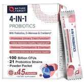 NATURE TARGET Probiotics para mujeres, frasco de 100 mil millones CFU, soporte digestivo.