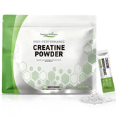 Nature Whisper Creatina monohidrato, paquetes de viaje, ideal para tomar durante entrenamientos.