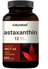 NatureBell astaxantina 12 mg: cápsulas blandas para uso diario.
