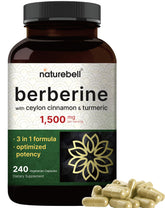 NatureBell Berberina, cápsulas vegetales, ideal para la rutina diaria.