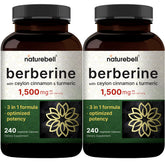 NatureBell Berberina cápsulas vegetarianas, fáciles de integrar en la rutina diaria.