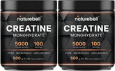 NatureBell creatina monohidratada: botella para mezclas suaves.