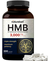 NatureBell HMB 3,000 mg - botella: soporte para masa muscular magra