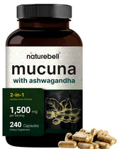 NatureBell Mucuna Pruriens cápsulas en botella para uso diario y bienestar